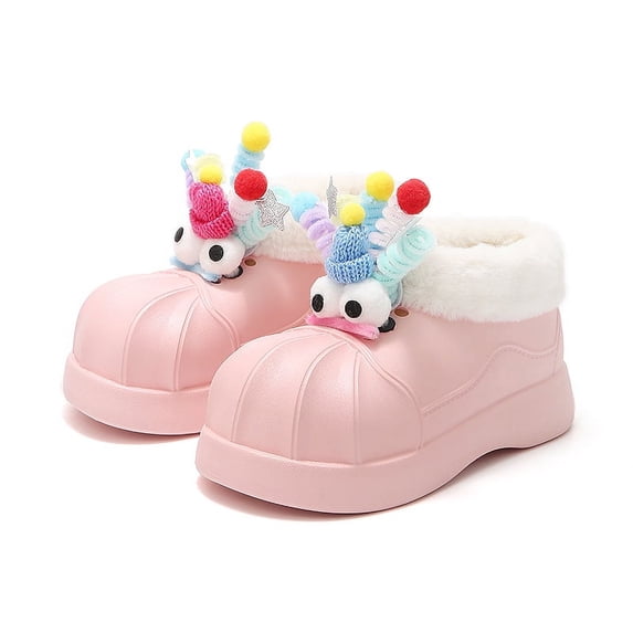 Winter New Warm Plush Cotton Boots, DIY Accessories with Medium Thick Bottom Cute Warm New Snow Cotton Boots