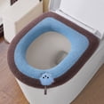 thumbnail image 1 of Winter New Warm Toilet Seat Cover, Soft Washable Toilet Seat Cushion Pad, Non-Slip Bathroom Mat for Home Comfort, Easy to Clean for Year-Round Use, 1 of 3