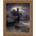 thumbnail image 1 of Winter Night 24x20 Gold Ornate Wood Framed Canvas Art by Aleksey Savrasov, 1 of 2