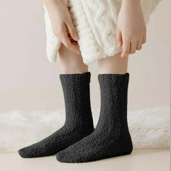 Winter Non Shedding Coral Socks Keep Warm And Not The Feet Mid Tube Confinement Socks Home Sleeping Socks Compression Stockings Women Ice Tights And Garter Belt Knee High Pantyhose for Women Stockings