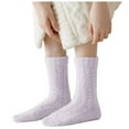 thumbnail image 1 of Winter Non Cozy Crew Socks Grippy Bottom Sleep Socks for Women and Men, 1 of 4