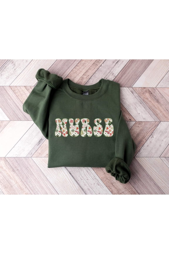 Winter Nurse Hoodie, Winter Vibes Shirt, Winter Nurse, Winter Season Sweater For RN, Blessed Nurse Shirt, Tshirt All Size S-5XL