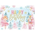 Winter Nutcracker Ballet Photo Backdrop for Girl Princess Ballerina