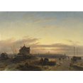 thumbnail image 1 of Winter On The Ij In Amsterdam Poster Print (36 x 24), 1 of 2