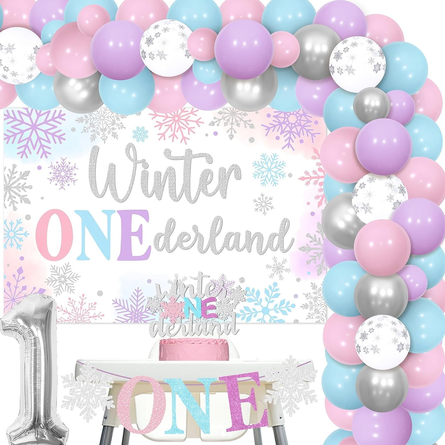 https://i5.walmartimages.com/seo/Winter-Onederland-1st-Birthday-Party-Decorations-Backdrop-Balloon-Garland-Cake-Topper-Snowflake-One-High-Chair-Banner-Wonderland_cf72abf4-23f1-4e4c-8ba8-fd6273800cad.60acd865a53f519941133dca534e56db.jpeg