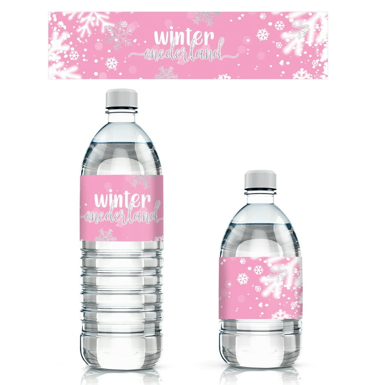 Initial Water Bottle - Pink, S