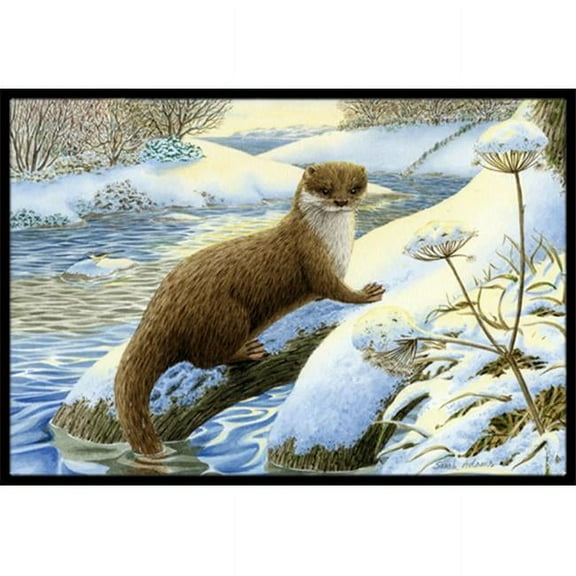 Winter Otter Indoor or Outdoor Mat- 24 x 36