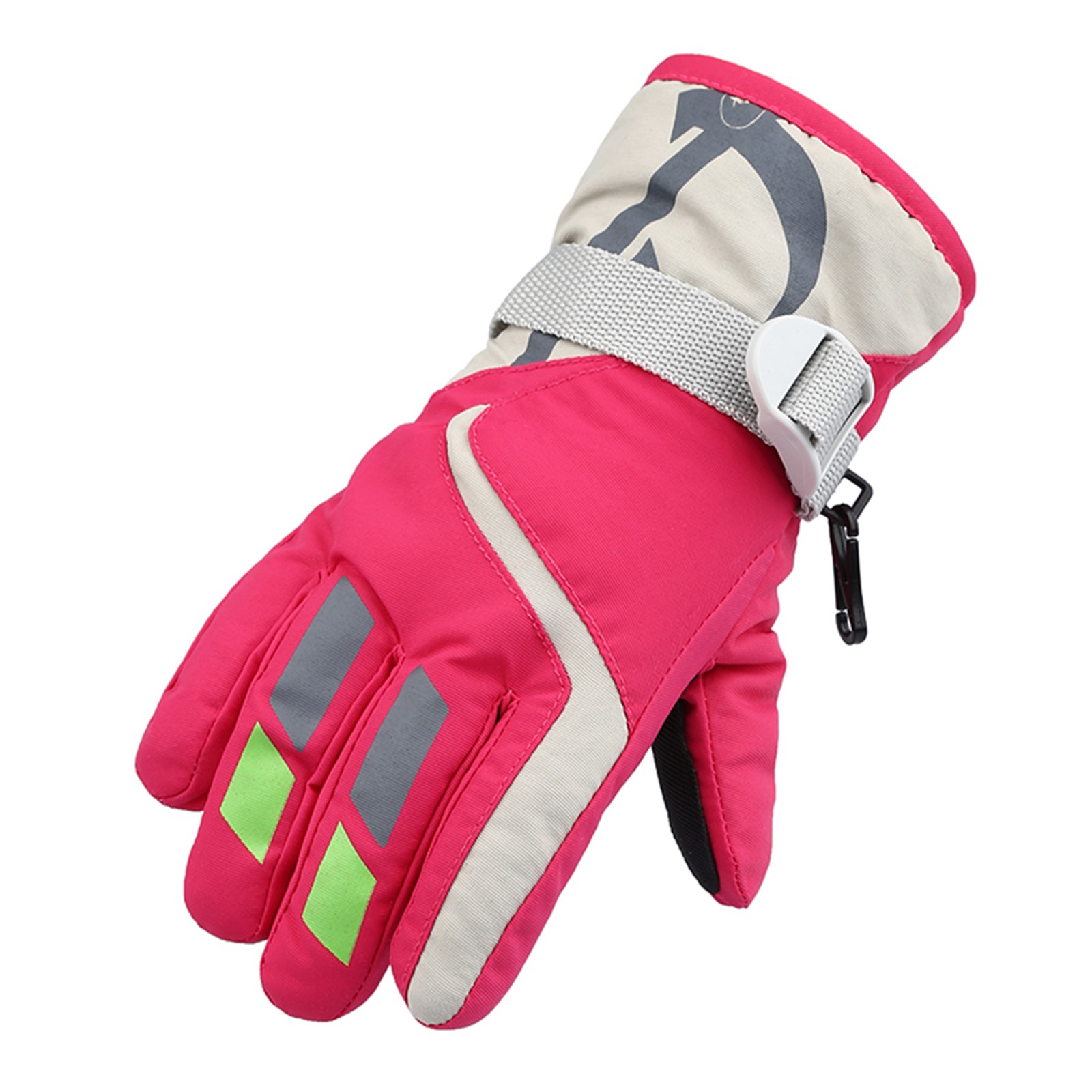 Winter Outdoor Boys Toddler Ski Mittens Girls Snow Skating Snowboarding Children Ski Gloves Windproof Warm Ski Gloves Medium