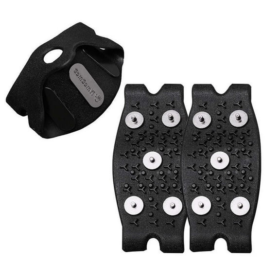 Winter Outdoor Gear for Seniors Durable Winter Ice Cleats with Nail Chains for Hiking and Climbing on