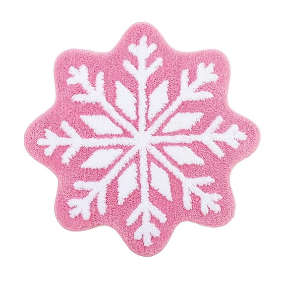 Winter Outdoor Doormat Snowflakes,Snowflake Rug for Living Room,Snowflake Door Mat Non Slip Doormats,Welcome Mats for Front Door,Floor Mats Ourdoor Decor,Stain Resistant Room Decor Carpet