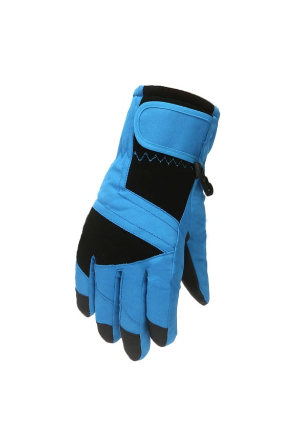 Winter Outdoor Kids Boys Girls Skating Snowboarding Windproof Warm Ski Gloves Kid Lined Mitten Winter Style Girls Ski Gloves Toddler Ski Gloves Ages 2-4 Kid Mitten Head Gloves Kids Globes for Girls