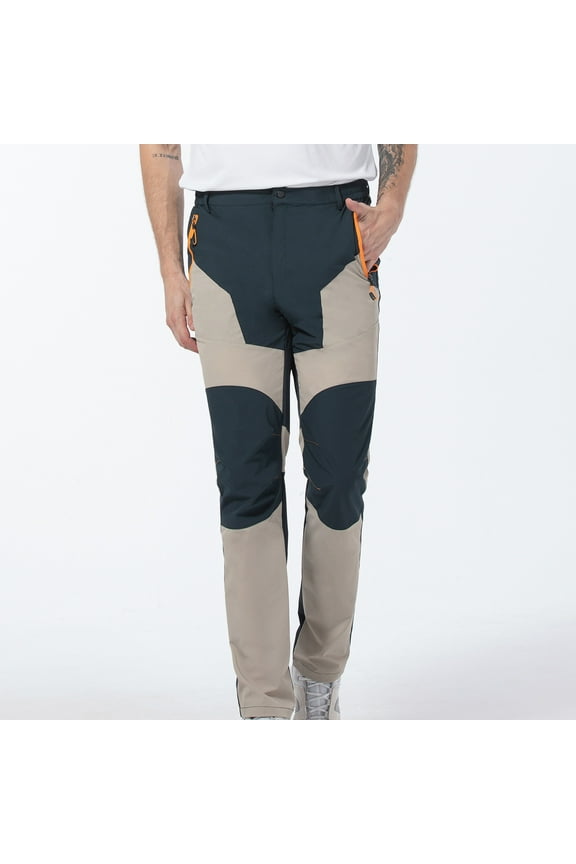 Winter Outdoor Pants for Women Man Water Proofing Fleece Thickened Mountaineering Ski Trousers (M, Navy)