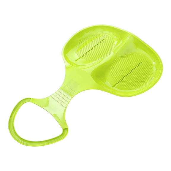 Winter Outdoor Skiing Boards Plastic Thickened Ski Board with Sturdy Handle Portable Sleigh for Snow Grass Sand