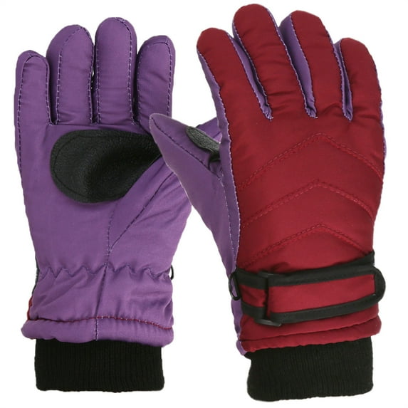 Winter Outdoor Sports Skiing Gloves for Toddlers (Age 2-5) - Snow Windproof Mittens for Boys and Girls
