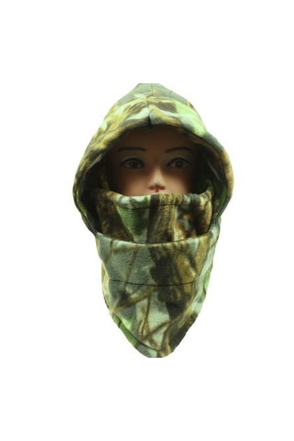 Winter Outdoor Windproof fleece bionic Camo Hunting Balaclava Hat Ski Mask Camouflage 003
