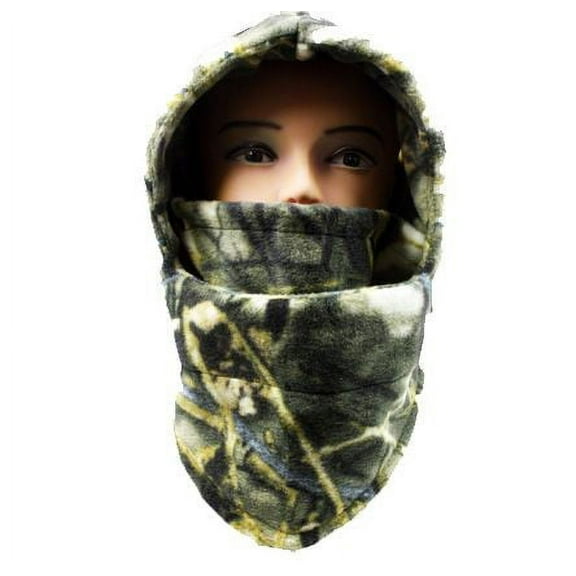 Winter Outdoor Windproof fleece bionic Camo Hunting Balaclava Hat Ski Mask Camouflage 005