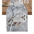thumbnail image 1 of Winter Owl Table Runner 108 Inches, Country Birds Animal Tree Branches Snow Bed Runner Dresser Scarves Tabletop for Indoor Outdoor Parties/Ceremony/Banquet, 13"x 108", 1 of 8