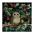 thumbnail image 1 of Stupell Industries Winter Owl with Gentle Snowfall Canvas Wall Art, design by Yen, 24 x 24, 1 of 7