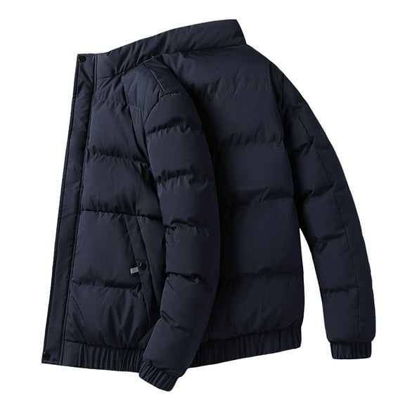 Winter Padded Coat Warm Stand Collar Jacket Thickened Insulated Outerwear For Cold Weather Windproof Comfortable Fit