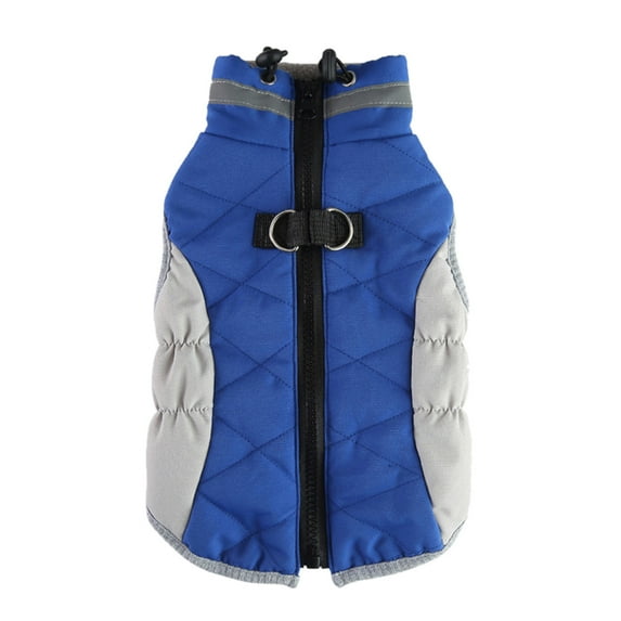 Winter Padded Dog Coat with Chest and Back Zipper for Pet Comfort 2025 Outerwear Jacket