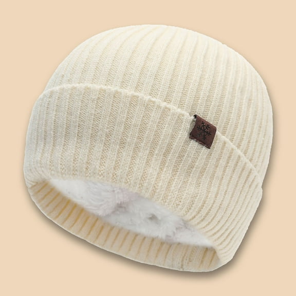 Winter Padded Hat for Men and Women - Thickened Knitted Cap with Ear and Neck Warmth for Outdoor Activities in Fall and Winter