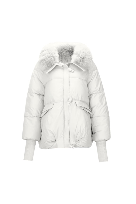 Winter Padded Jacket With Removable Collar Down Padded Padded Jacket Thickened For Women Puffy Jacket Women plus Size Women's Clothes Oversized Coats for Women Wool Dressy Coat Womens Long Coat Long