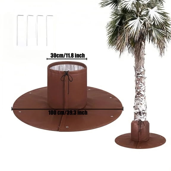Winter Palm Tree Root Protection Protection Bag Thermal Plant Cover Protector with Drawstring Double Insulation Reusable
