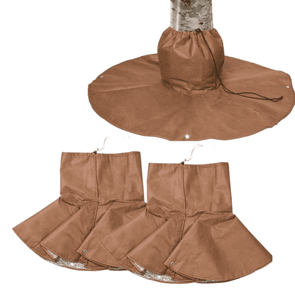 Winter Palm Tree Root Protector, Tree Frost Protection Covers, Tree Wrap for Winter, Multifunctional Tree Root Cover with Constant Temperature Function & Elastic Cord, Polyester Freezing Plants Bag