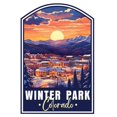 thumbnail image 1 of Winter Park Colorado Souvenir Decorative Vinyl Decal Sticker (2-Inch), 1 of 3
