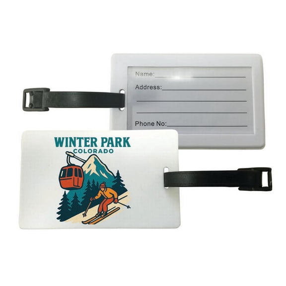 Winter Park Colorado Vintage Design Souvenir Luggage Tag