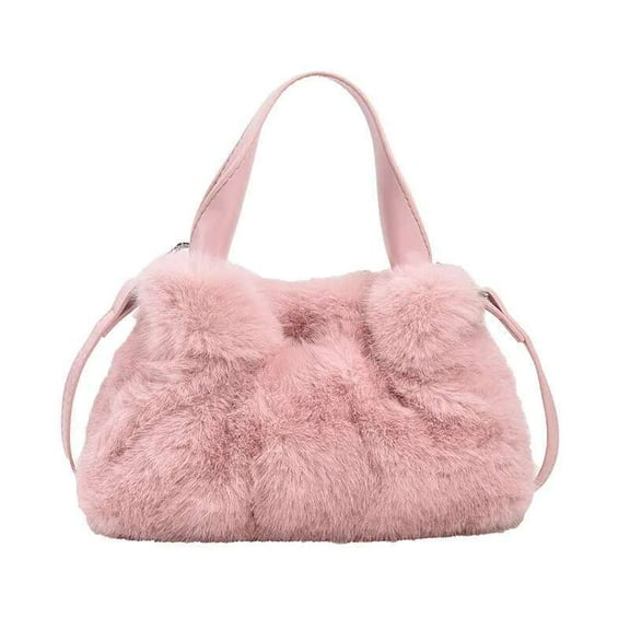 Winter Personalized Plush Candy - Trendy Crossbody Shoulder Bag for Women