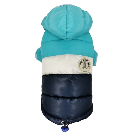 Winter Pet Clothes For Big Dogs Warm Small Pet Coat Jacket Waterproof Dog Hoodies Chihuahua French Bulldog Pug Clothing Blue 6XL