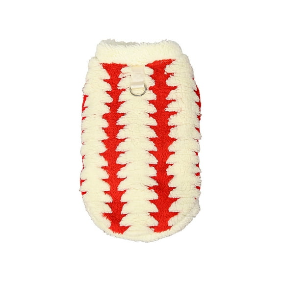 Winter Pet Clothes for Large Dogs & Cats – Soft Fleece-Lined Sweater for Golden Retrievers, Cats, and Medium to Large Pets, Red