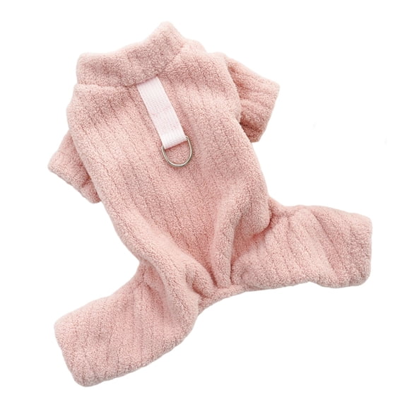 Winter Pet Plush Dog Jumpsuit, Warm Thickened Flannel Four-Legged Outfit With Soft Material, Suitable For Small And Medium-Sized Dogs Including Chihuahua In Winter Cold Weather