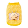 thumbnail image 1 of Winter Pet Warm Sleeveless Vest for Small Dogs Kittens Rabbits Windproof Stretchy Pet Clothing Yellow, 1 of 6
