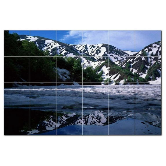 Winter Photo Ceramic Tile Mural Kitchen Backsplash Bathroom Shower 406390-L64
