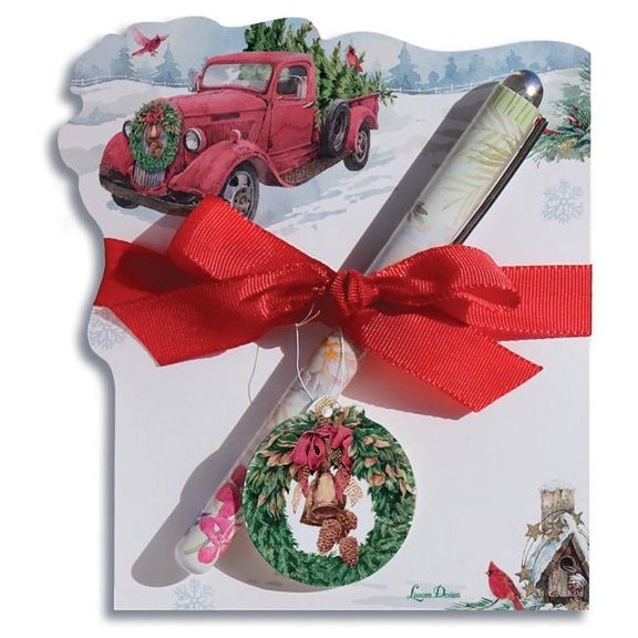 Winter Pickups Diecut Notepad