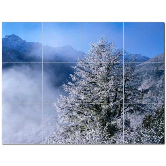 Winter Picture Ceramic Tile Mural Kitchen Backsplash Bathroom Shower 406422-S43