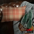 thumbnail image 1 of Winter Plaid Lumbar Pillow Cover, 12" x 16" Red Velvet Pillowcase, Modern Plaid Farmhouse Buffalo Check Oblong Pillow Cover For Sofa Couch, Hotels, Living Room, Bed Room - Plaidflow Terracotta, 1 of 9