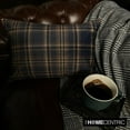 thumbnail image 1 of Winter Plaid Lumbar Pillow Cover, 12" x 24" Blue Velvet Pillowcase, Modern Plaid Farmhouse Buffalo Check Oblong Pillow Cover For Sofa Couch, Hotels, Living Room, Bed Room - Plaidflow Navy, 1 of 10