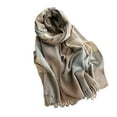 thumbnail image 1 of Winter Plaid Scarf Tassel Edge Soft Warm Scarf,Striped Shawl Soft Skin Friendly Fringed Plaid Scarf Warm Couples Neck,Give It To Your Significant Other,Valentine'S Day Gifts, 1 of 3