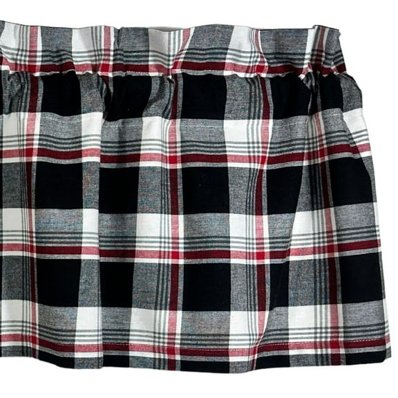 Winter Plaid Valance - 72x15.5 - Country Village Designs