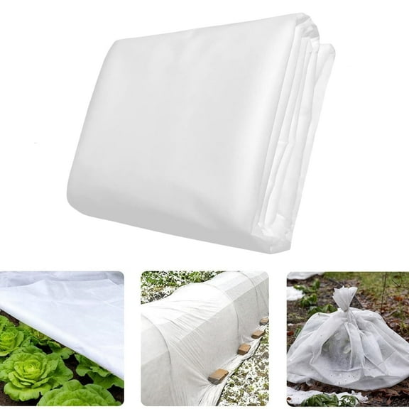 Winter Plant Covers Freeze Protection Frost Cloth Blanket - Fabric Floating Row Cover Reusable Frost Protection for Vegetables Plants for Preventing Cold Weather and Animal,0.9 oz/yd²,6.5' x 16'
