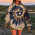 thumbnail image 1 of Winter Plus Size Fall Sweaters for Women Women's Autumn Fashion Tie Dye Printed Hoodies Funny Hoodies Coffee L, 1 of 9
