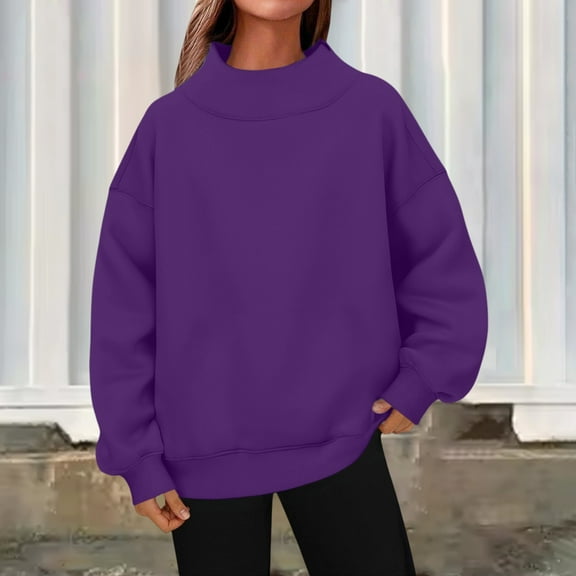 Winter Plus Size Fall Sweaters for Women Womens Turtleneck Pullover Long Sleeve Tops Fall Fashion Outfits 2025 Clothes Funny Hoodies