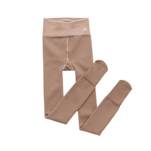 Winter Plus Velvet Padded Leggings Women Wear Hip Recovery Pants Bare Leg Artifact Butterfly Crotch High Waist Stewardess Gray Socks 230g Plus Velvet