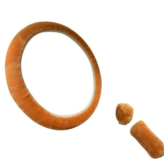 Winter Plush Car Steering Wheel Cover Set Universal Fit for Keeping Warm and Comfortable with Personalized Decoration and Attention to Care