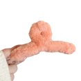 thumbnail image 1 of Winter Plush Hair Claw Faux Furry Cross Teeth Back Head Shark Clip Solid Color Hair Barrette Headwear Hair Accessories, 1 of 7