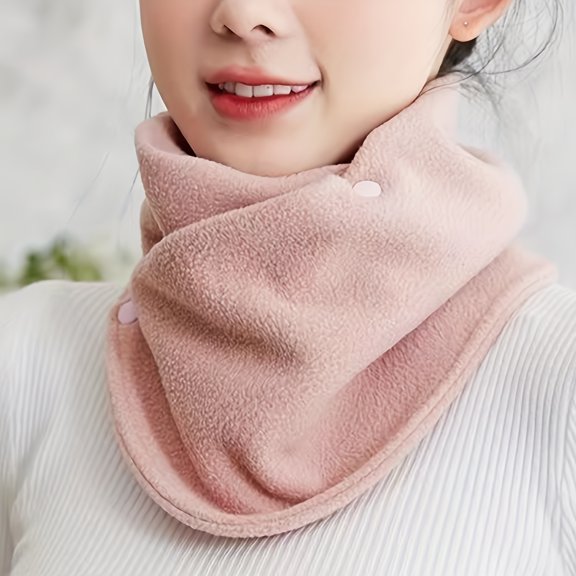 Winter Plush-Lined Thickened Warm Neck Scarf for Men and Women, Multi-Functional Versatile Neck Gaiter for Cycling, Cold and Wind Protection