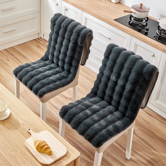 Winter Plush Non-Slide Thickened Seat Cushion for Chairs Stools Sofa